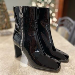 Patent Leather Booties - Brand New